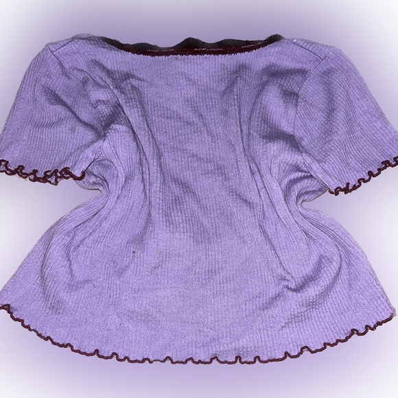 y2k 2000s purple forever 21 tie top ! size s ! - Picture 2 of 2